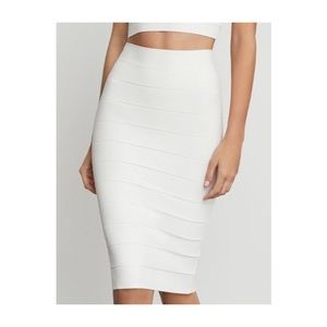 White bcbg pencil skirt - new with tags